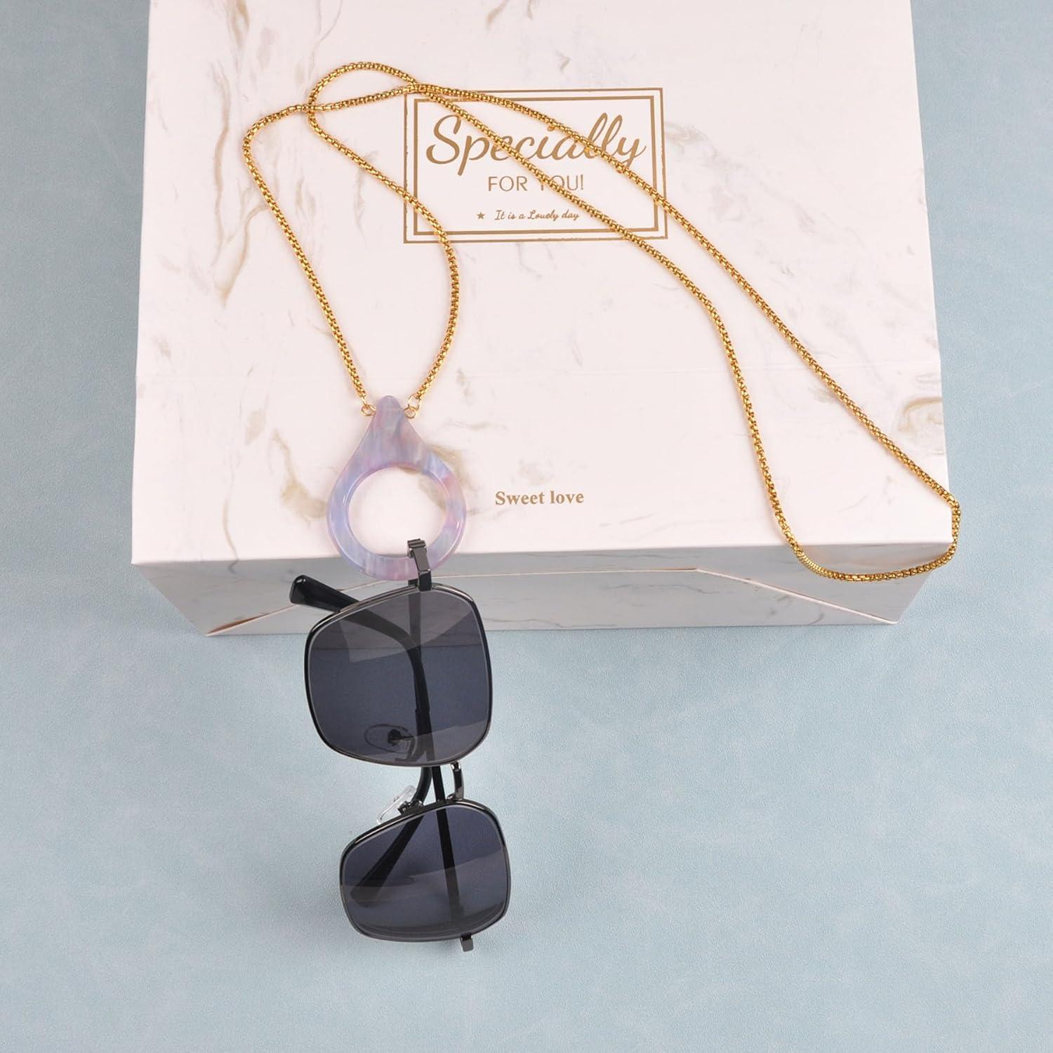 Cadena de gafas para mujeres YJGQ-001 acero inoxidable dorado