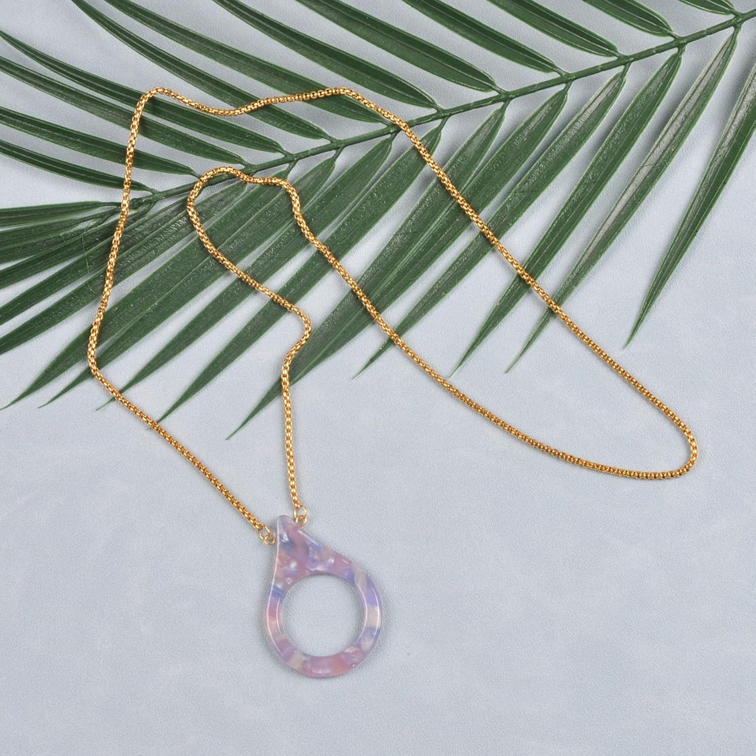 Cadena de gafas para mujeres YJGQ-001 acero inoxidable dorado