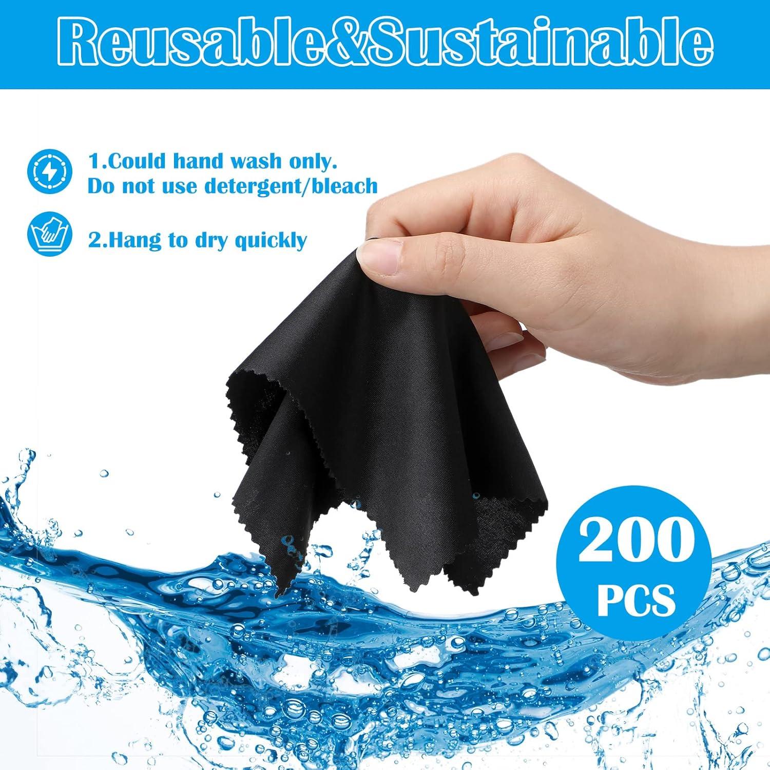 Paños de Microfibra Fabbay 200 Pcs 15x18 cm para Gafas