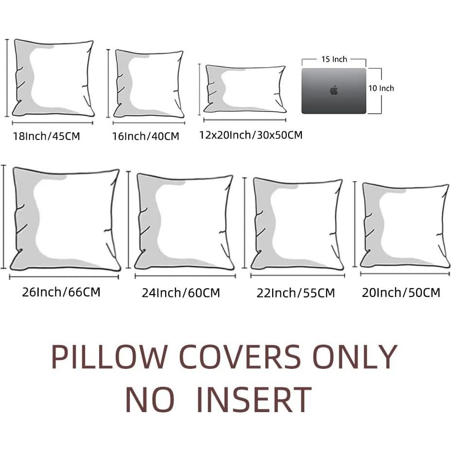 Fancy Homi 4 Fundas de Almohadas Decorativas 45x45 cm Terciopelo