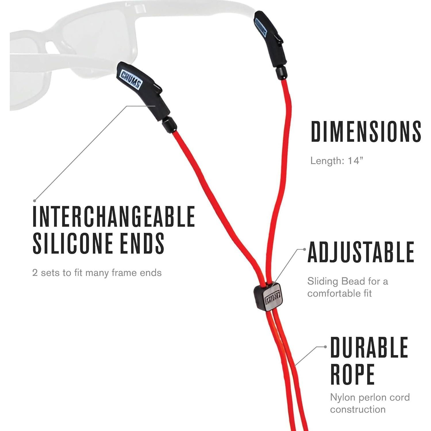 Retenedor de Gafas Chums 3mm Ripcord Unisex Ajustable