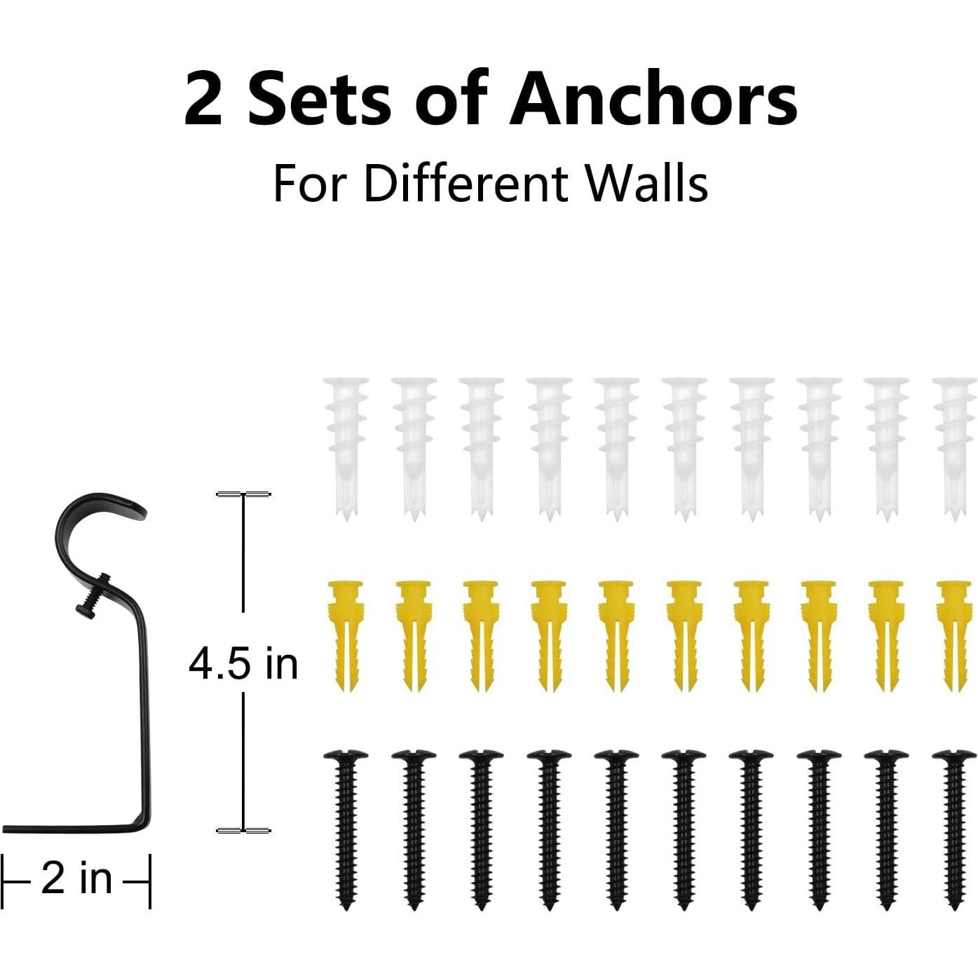 Varilla de Cortina Refrze Negra Industrial Ajustable 48-84"