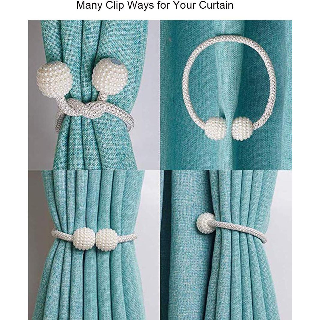 Sujetadores Magnéticos para Cortinas Pinowu 2 Piezas Gris