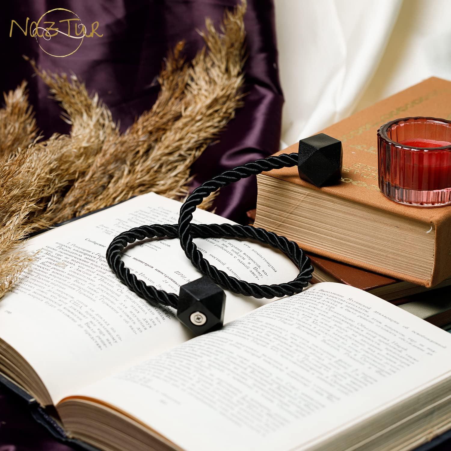 Sujetadores Magnéticos para Cortinas NazTur - 2 Piezas Negro