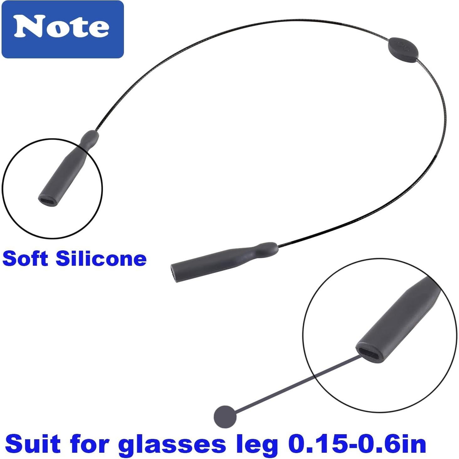 Correa para Gafas Omnful 3pcs Negro 40,64 cm Duradera