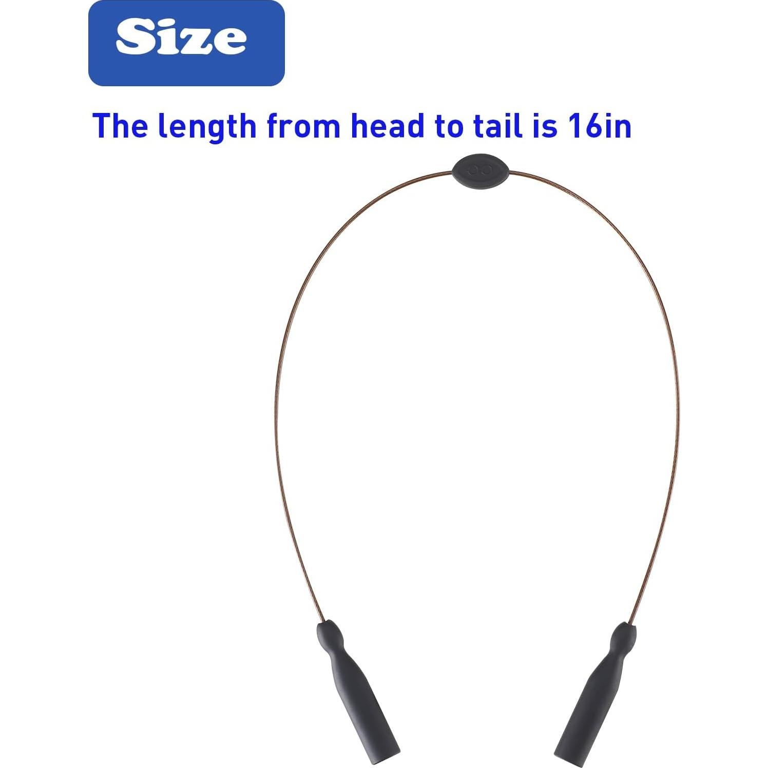 Correa para Gafas Omnful 3pcs Negro 40,64 cm Duradera