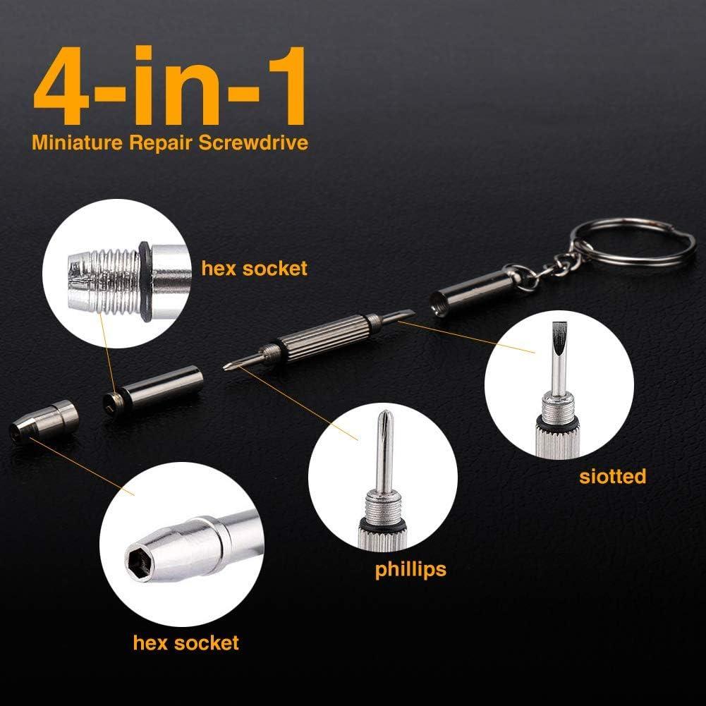 Kit de Reparación de Gafas Ofone con 50 Tornillos y 70 Almohadillas