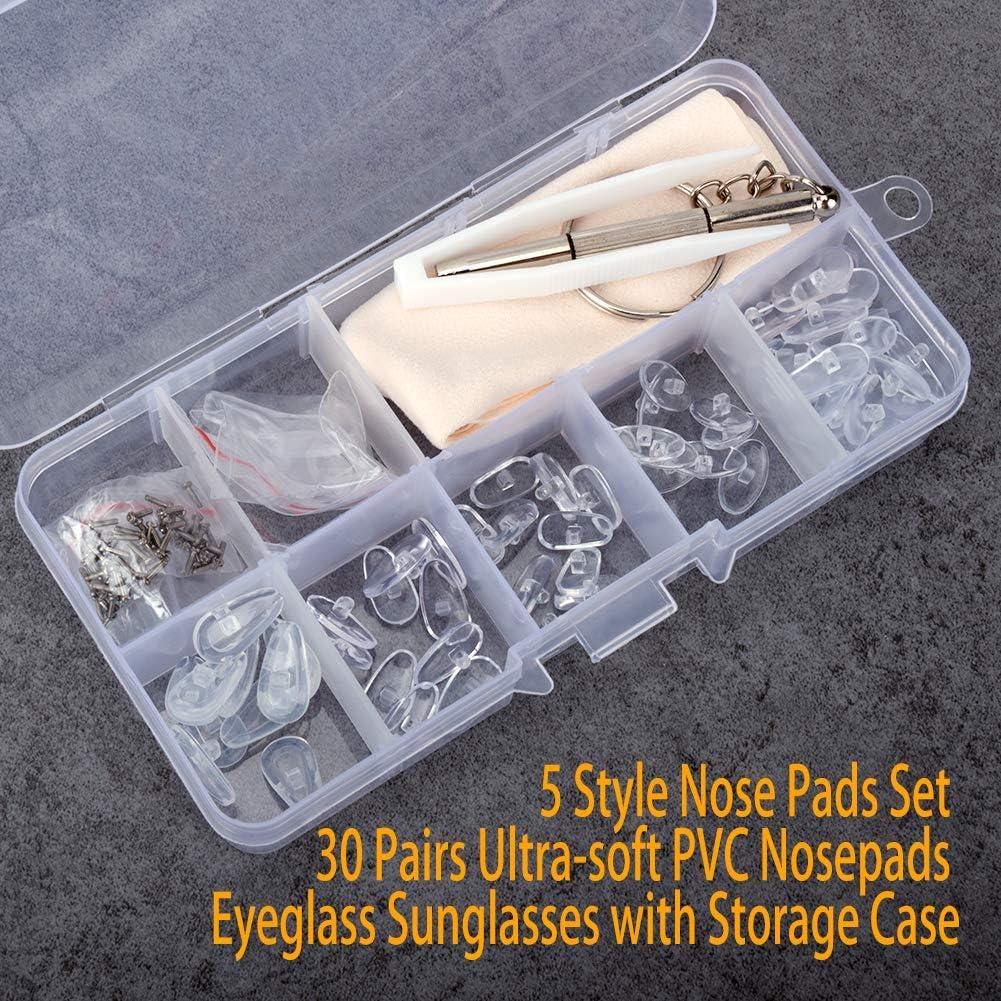 Kit de Reparación de Gafas Ofone con 50 Tornillos y 70 Almohadillas