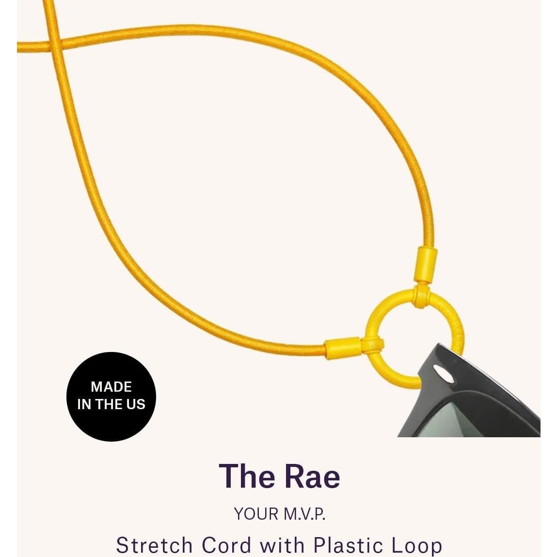 LaLoop Sportloop para Gafas | Amarillo Dorado, Duradero