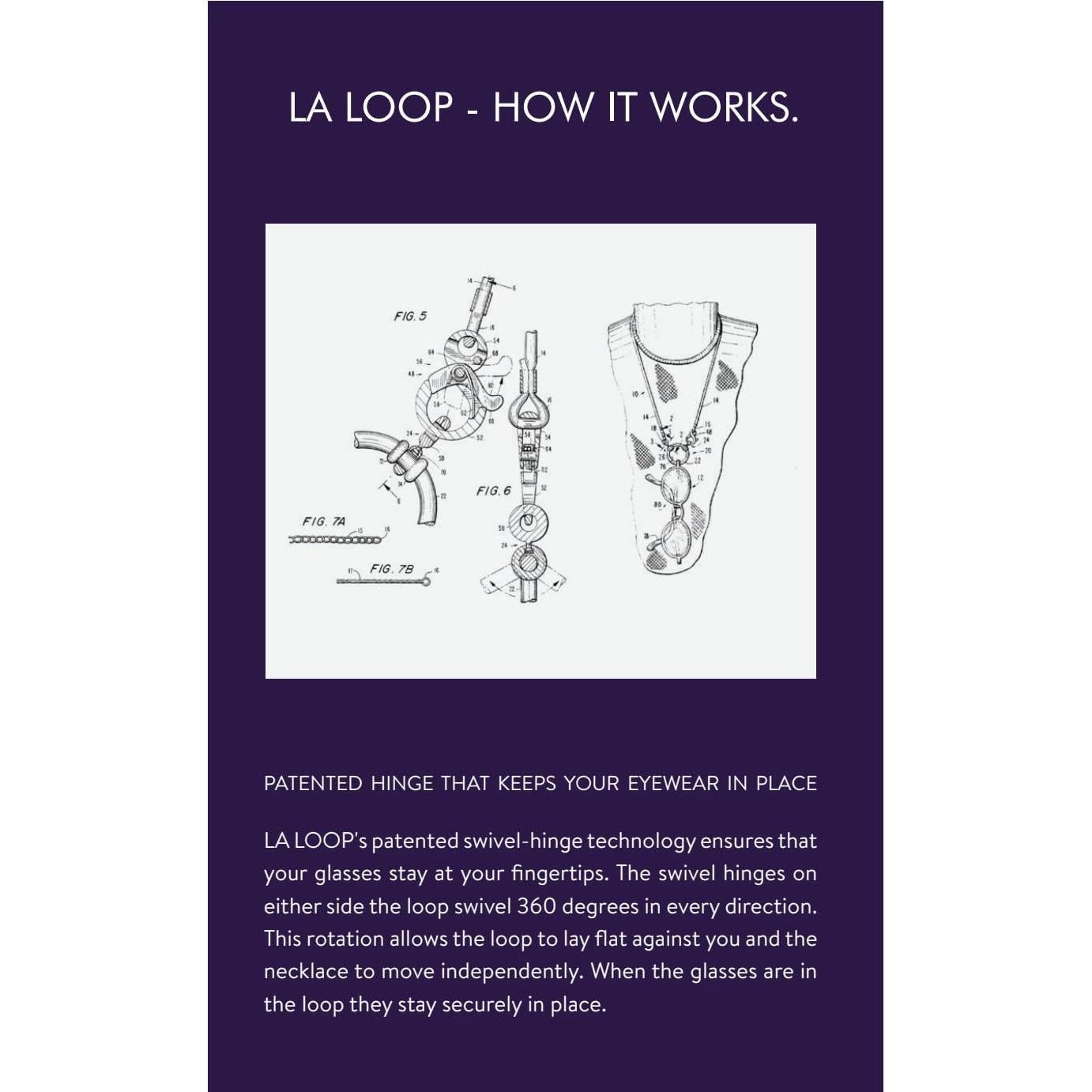 LaLoop Sportloop para Gafas | Negro, Duradero y Elástico