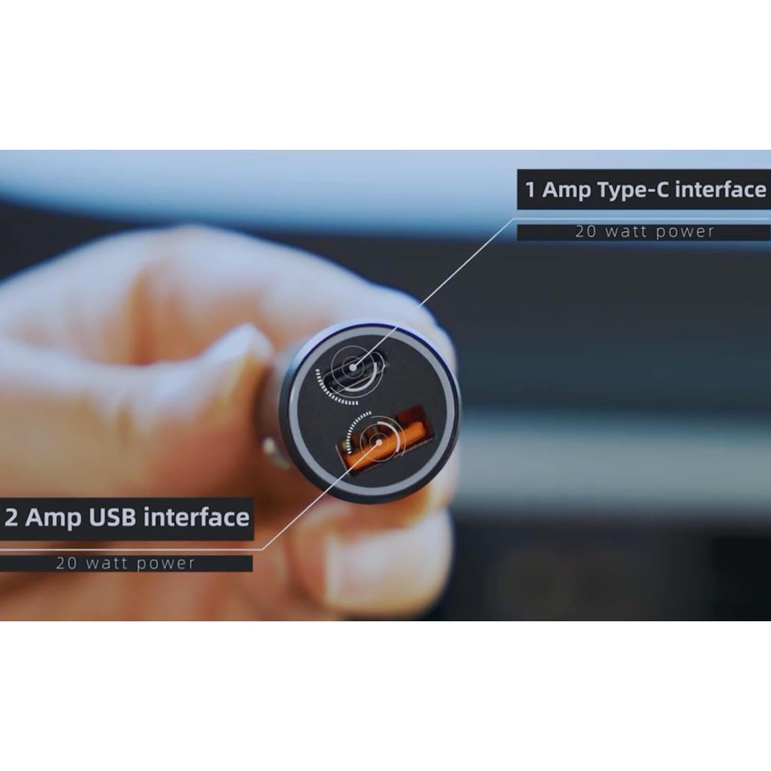 Cargador de coche dual AP200 con GPS y carga rápida