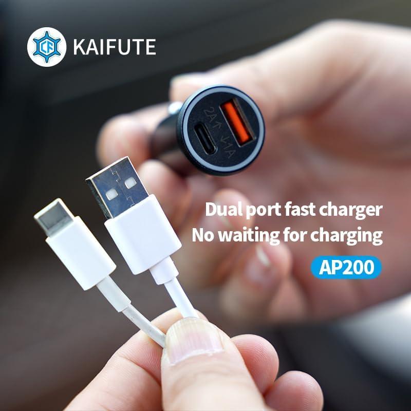 Cargador de coche dual AP200 con GPS y carga rápida
