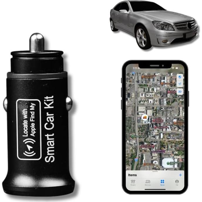 Cargador de coche dual AP200 con GPS y carga rápida