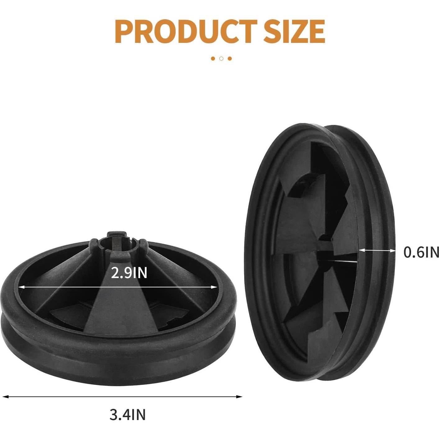 Protector de Salpicaduras Ullnosoo para Triturador de Basura 3.4 cm - Paquete de 2