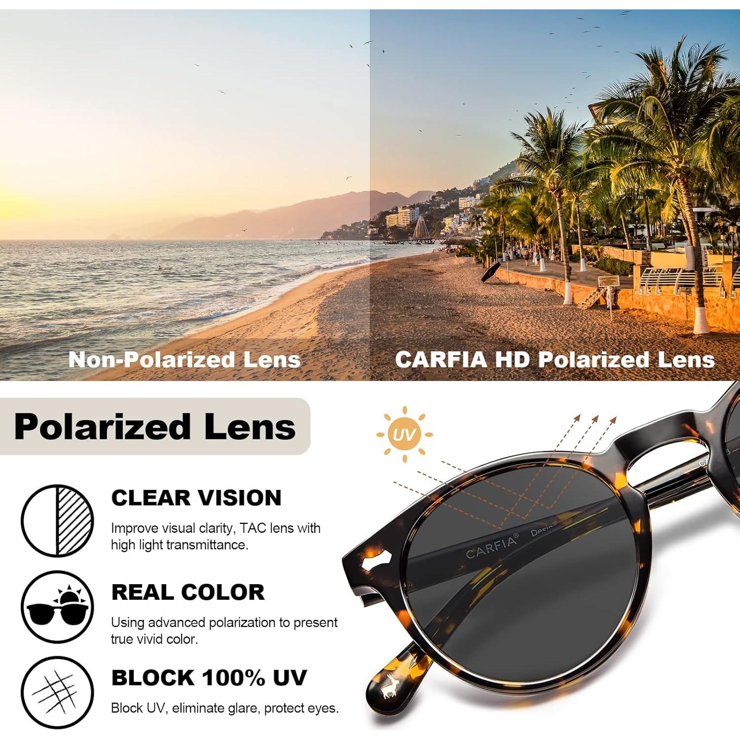 Gafas de sol polarizadas CARFIA CA5288 para mujeres UV400