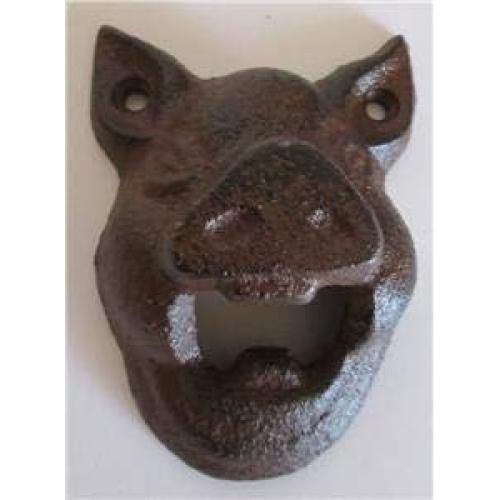 Abrebotellas de Cerdo de Hierro Fundido UD - Acabado Rústico