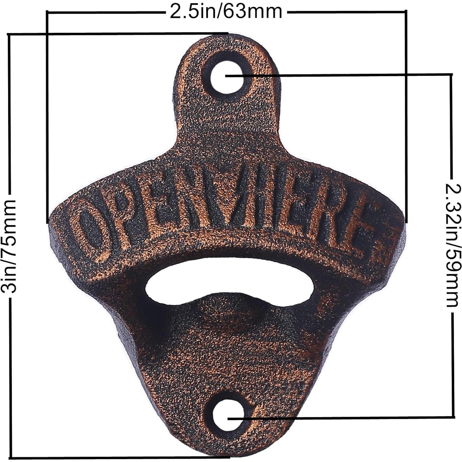 Abrebotellas de Cerveza Jumiok de Hierro Fundido - 2 Piezas