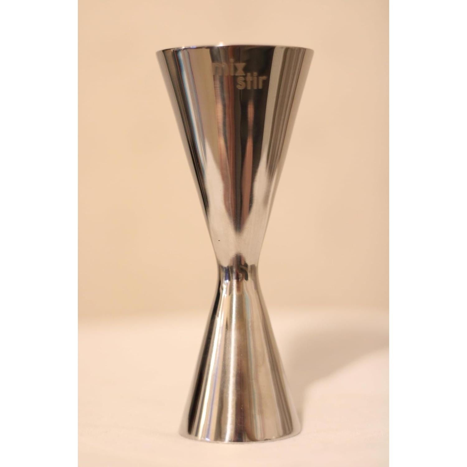 Jigger de cóctel profesional Mix&Stir 60 ml/30 ml acero inoxidable