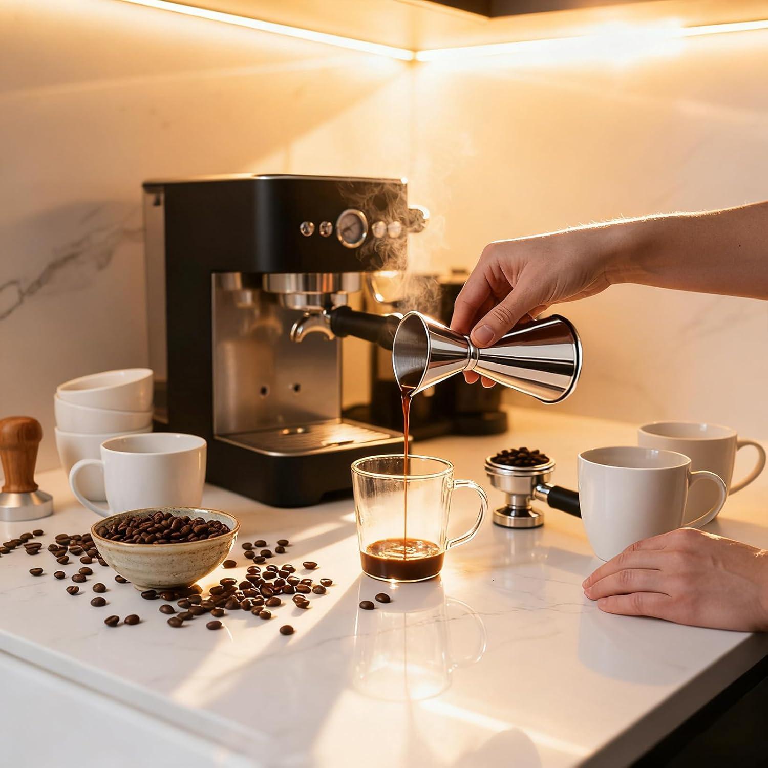 Jigger Doble 2oz/1oz Oxiraqan - Acero Inoxidable para Coctelería