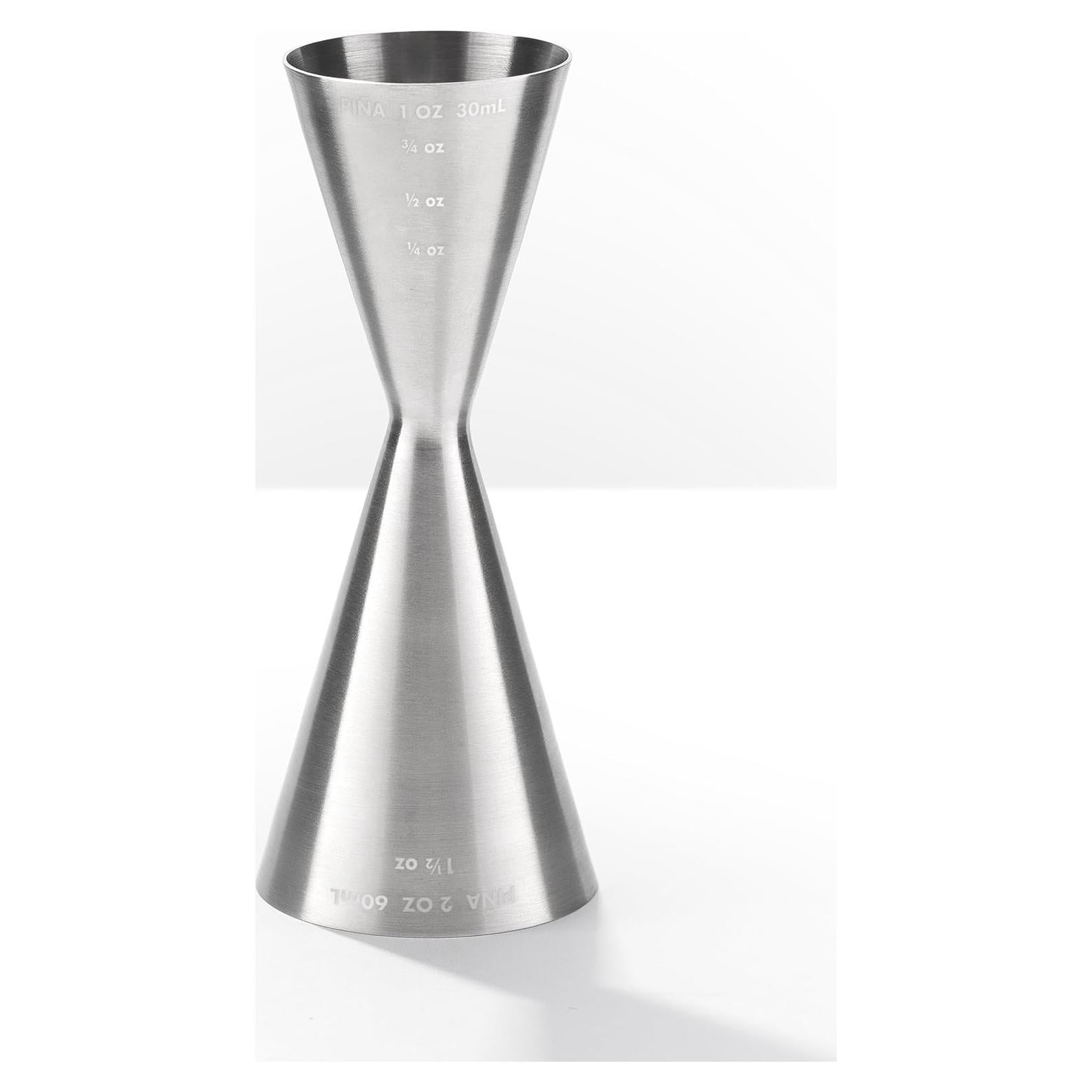 Jigger Acero Inoxidable Piña Barware 30ml Acabado Cepillado