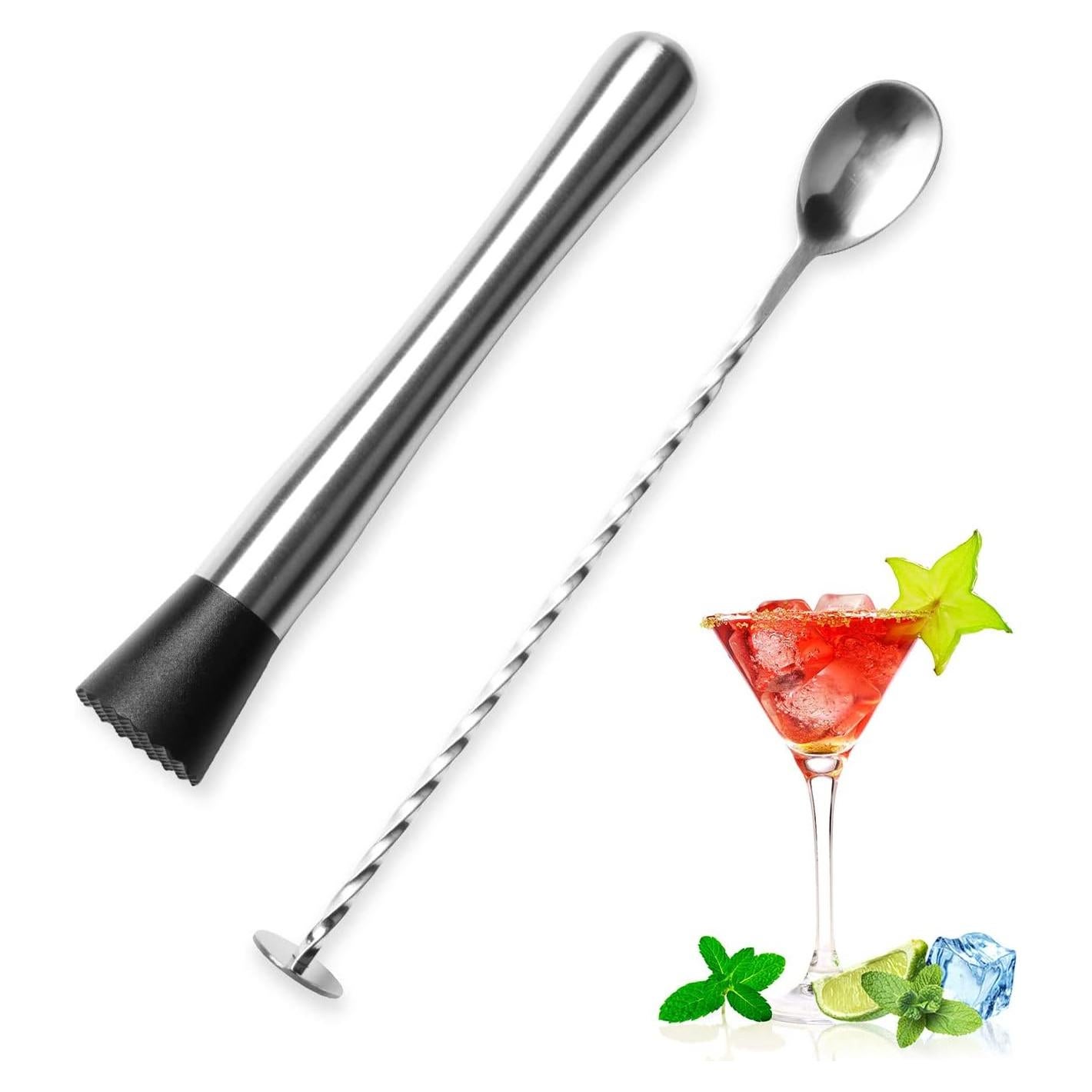 Macerador y cuchara de mezcla acero inoxidable 25.4 cm