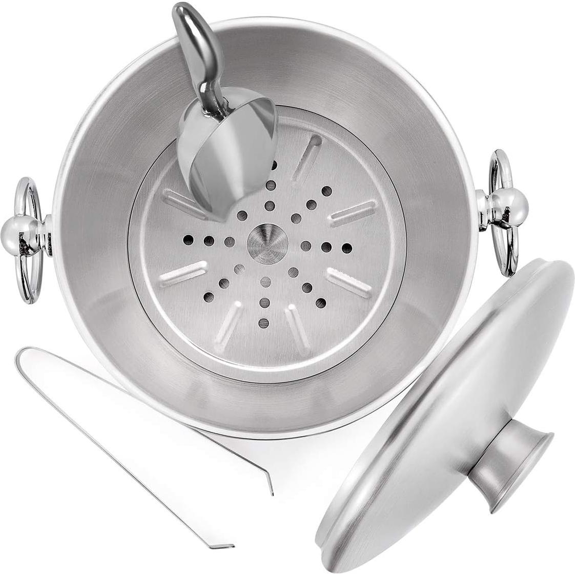 Cubeta de Hielo Aislada WENEGG 3L con Tapa y Colador