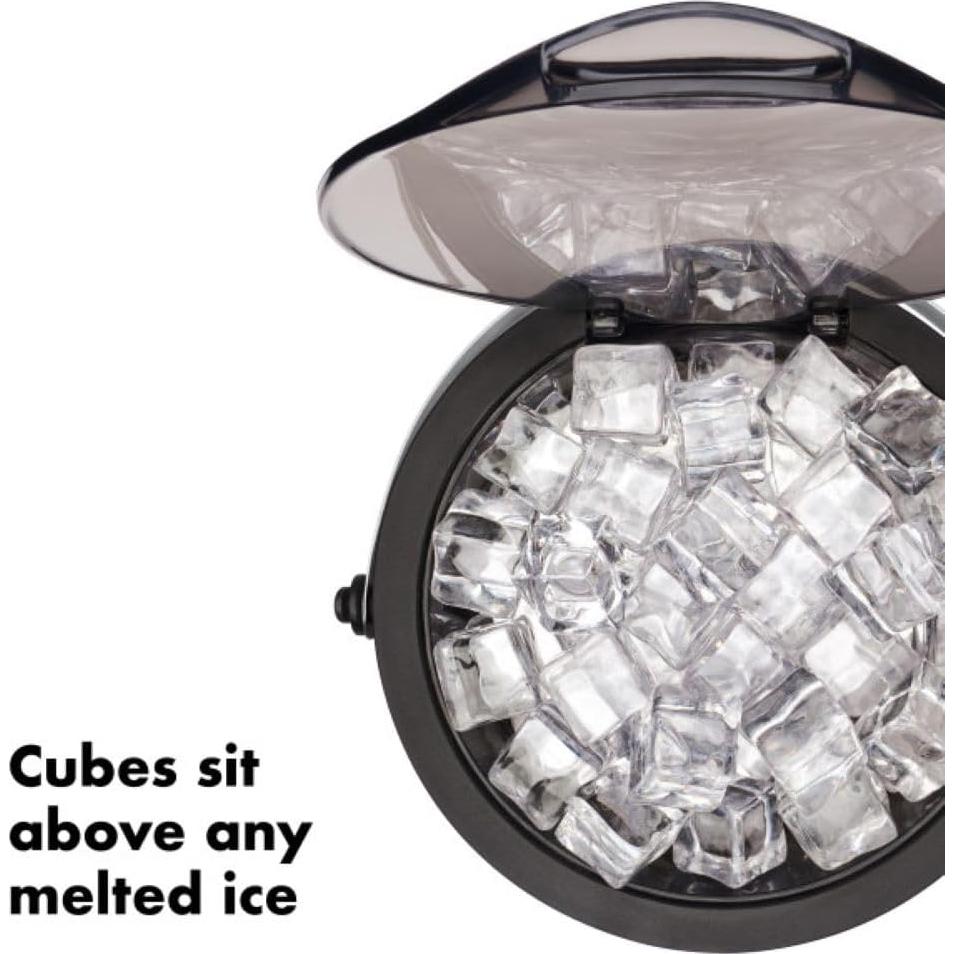 Cubo de Hielo OXO SteeL 3.79L con Pinzas de Acero Inoxidable