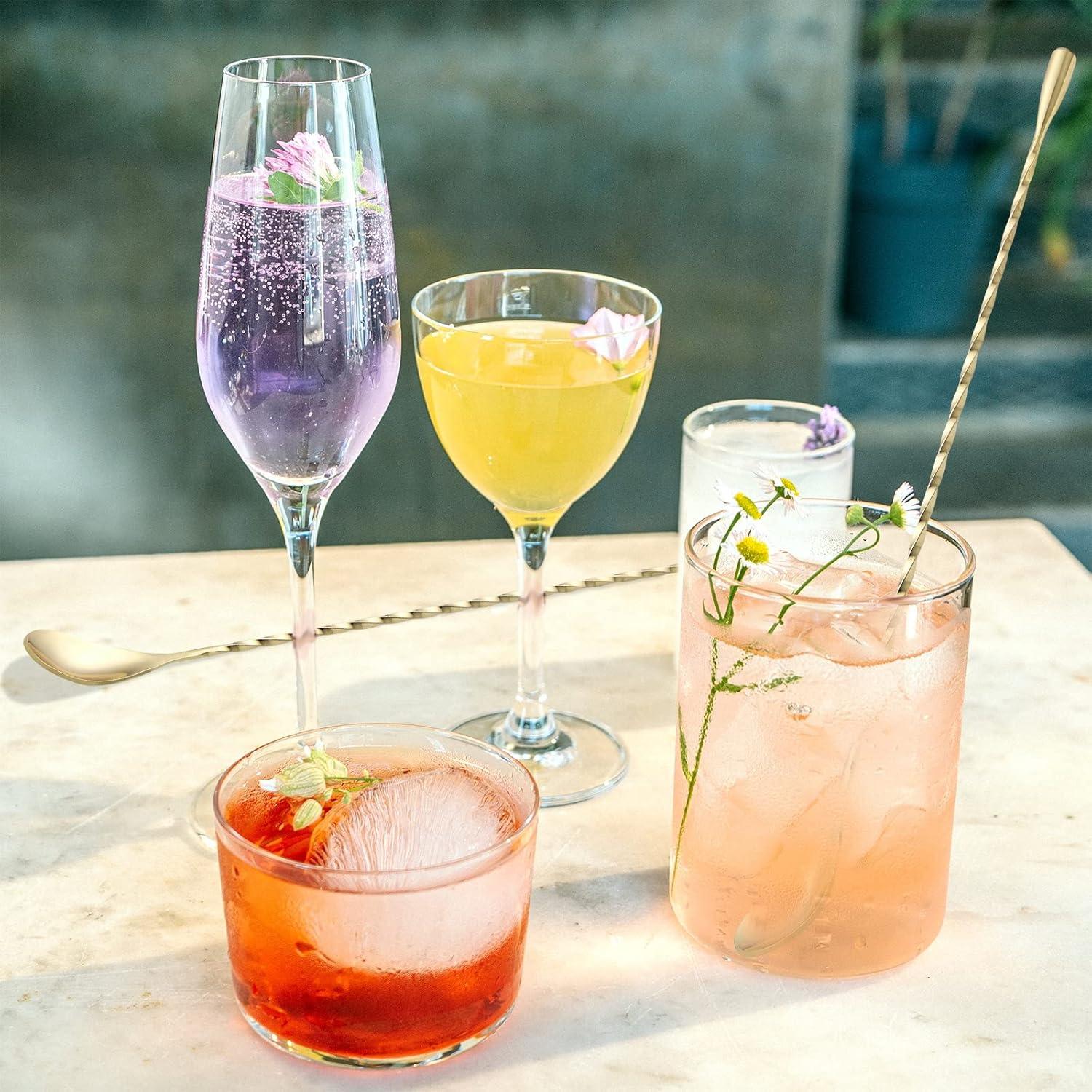 Cucharón de Bar Briout 30.48 cm Acero Inoxidable Dorado 2 Pcs