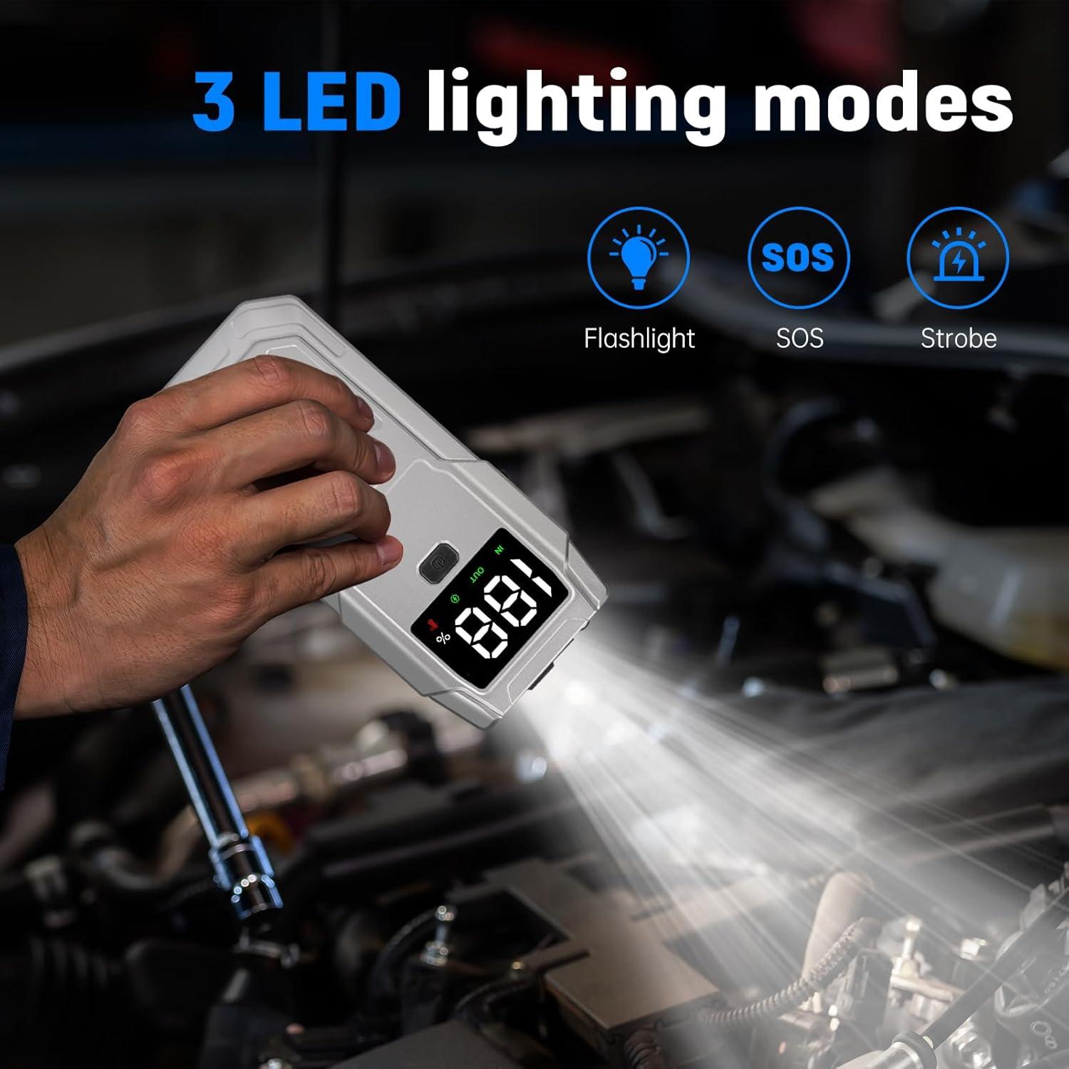 Booster de Batería 5000A BOTEAIFIU BU02 con Pantalla LCD