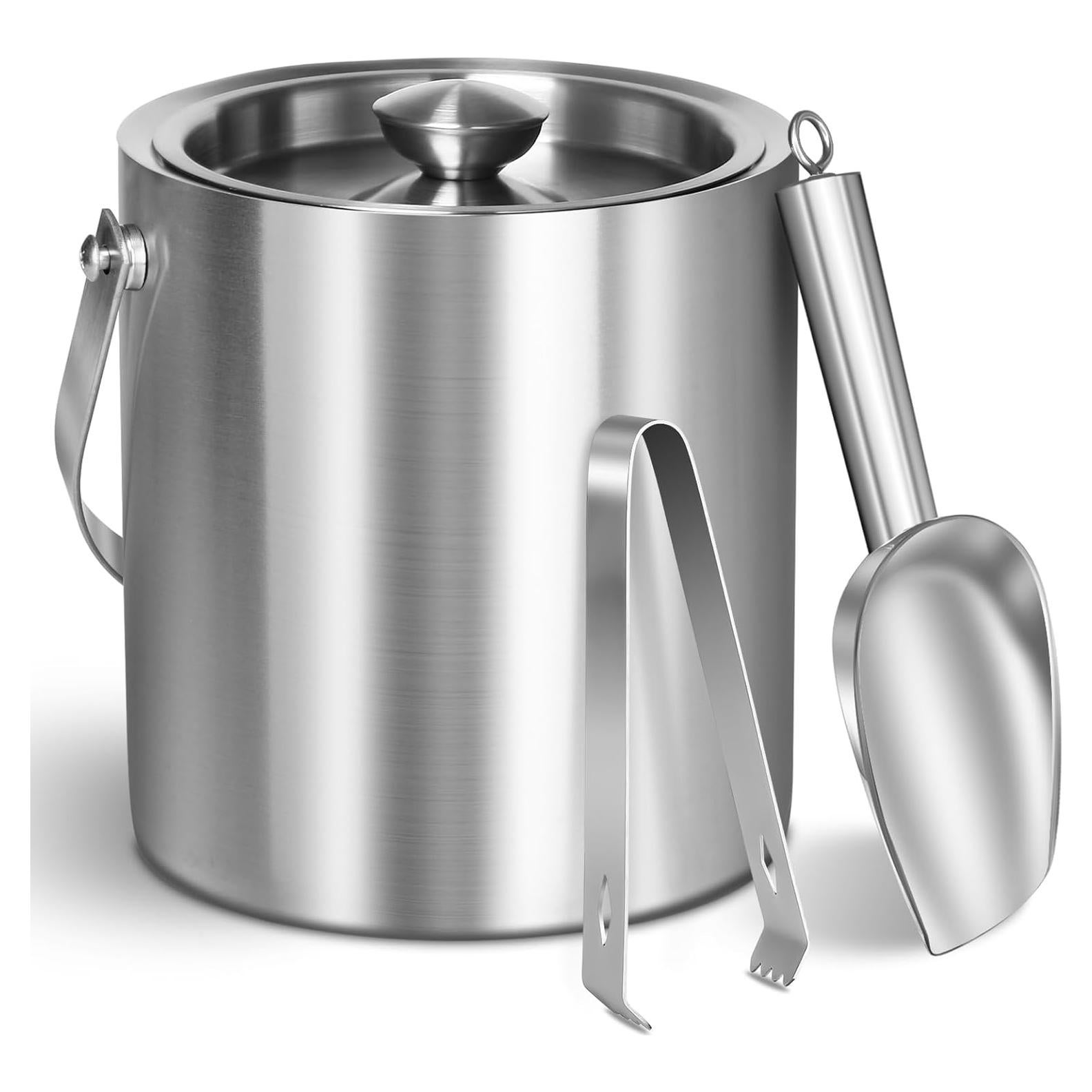 Cubo de Hielo Aislado 2L Acero Inoxidable Bien Hecho