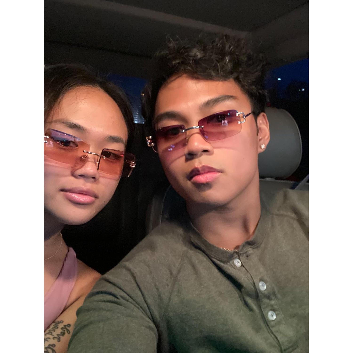 Gafas Flawless Unisex Elegantes Sin Montura Lente Claro