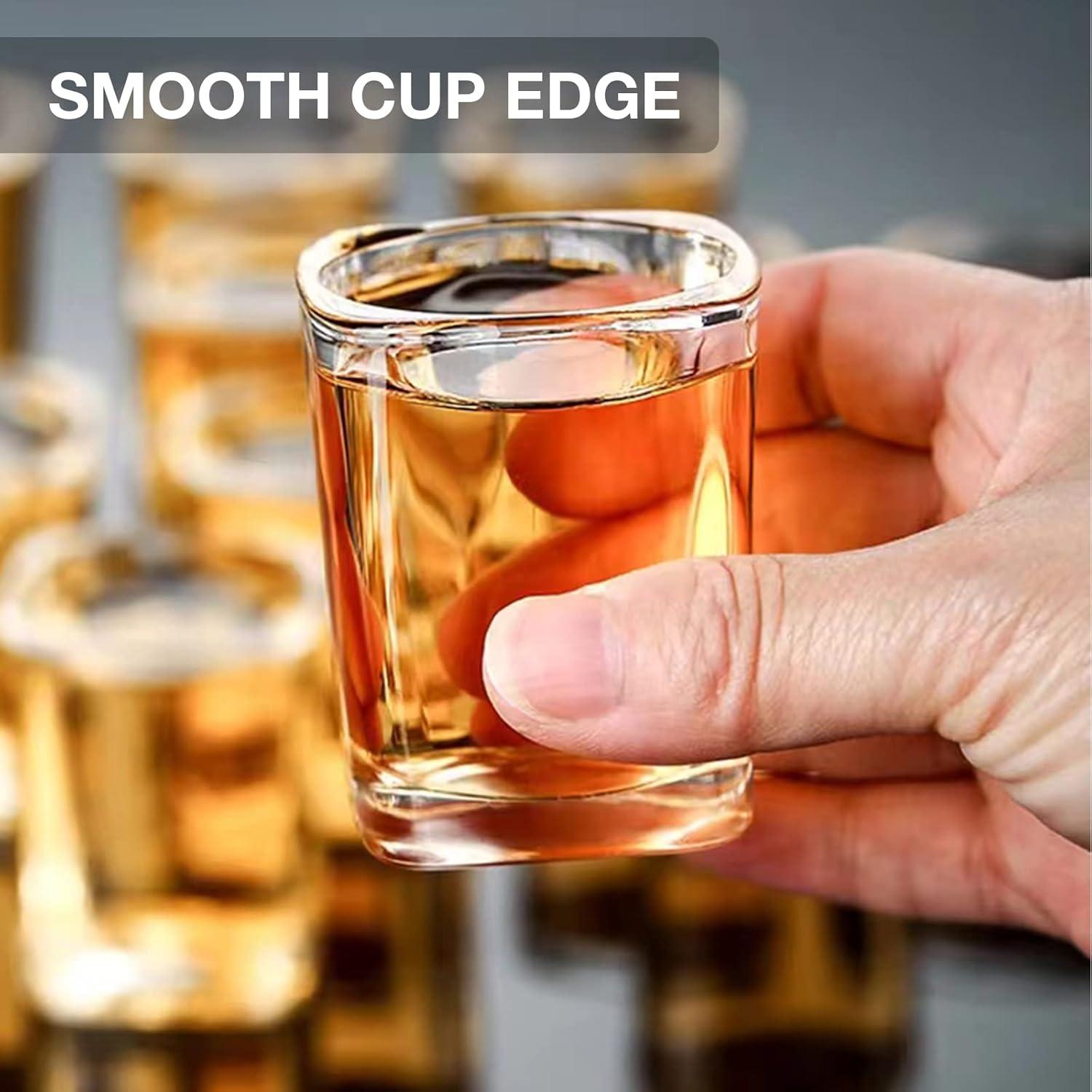 Juego de 6 Vasos de Chupito Hlukana de Vidrio Pesado 65 ml