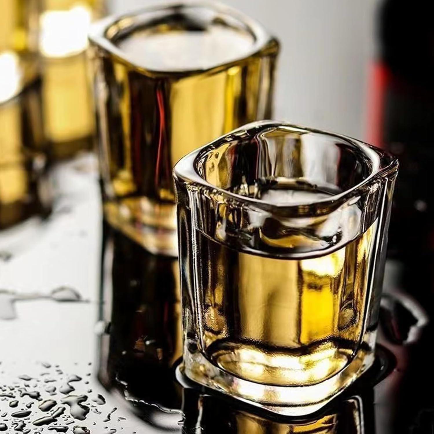 Juego de 6 Vasos de Chupito Hlukana de Vidrio Pesado 65 ml