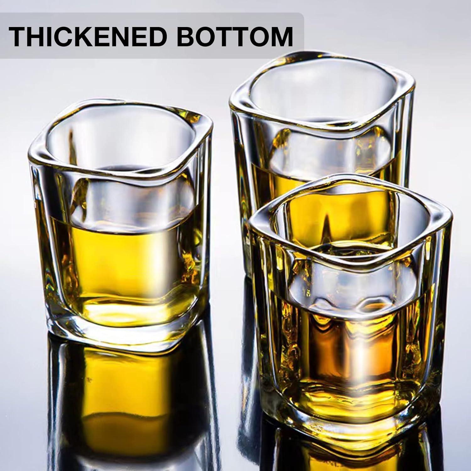 Juego de 6 Vasos de Chupito Hlukana de Vidrio Pesado 65 ml