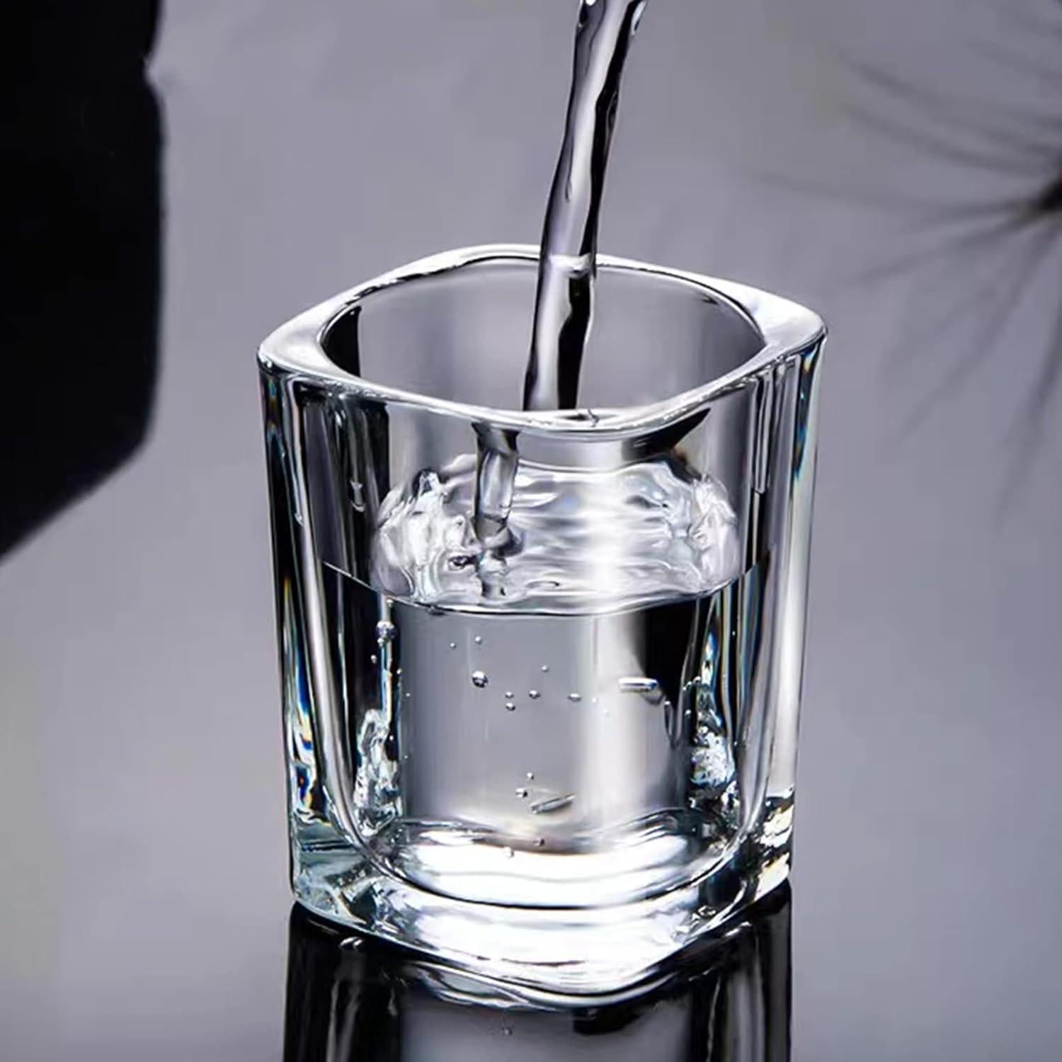 Juego de 6 Vasos de Chupito Hlukana de Vidrio Pesado 65 ml