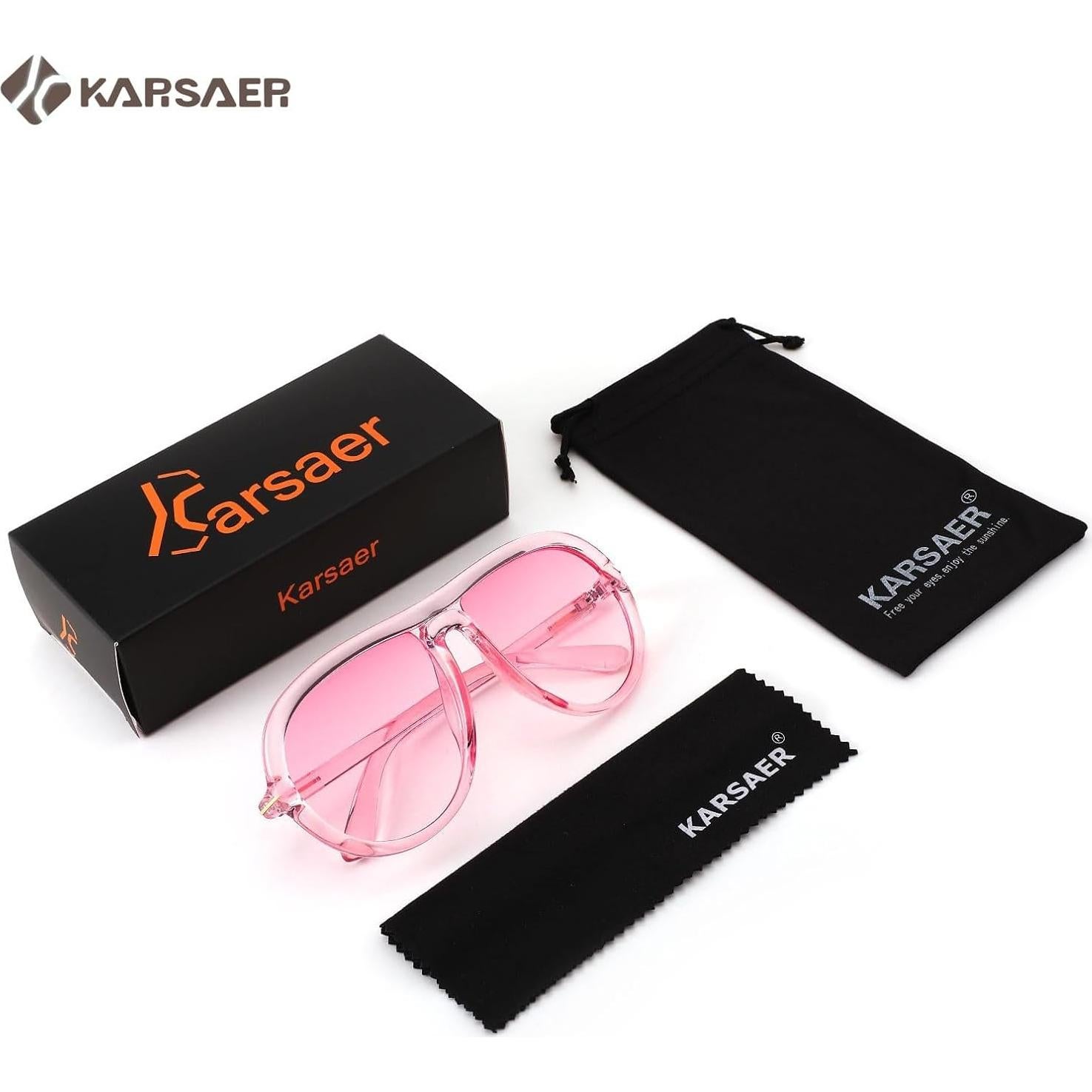 Gafas de sol aviador Karsaer unisex 60mm protección UV