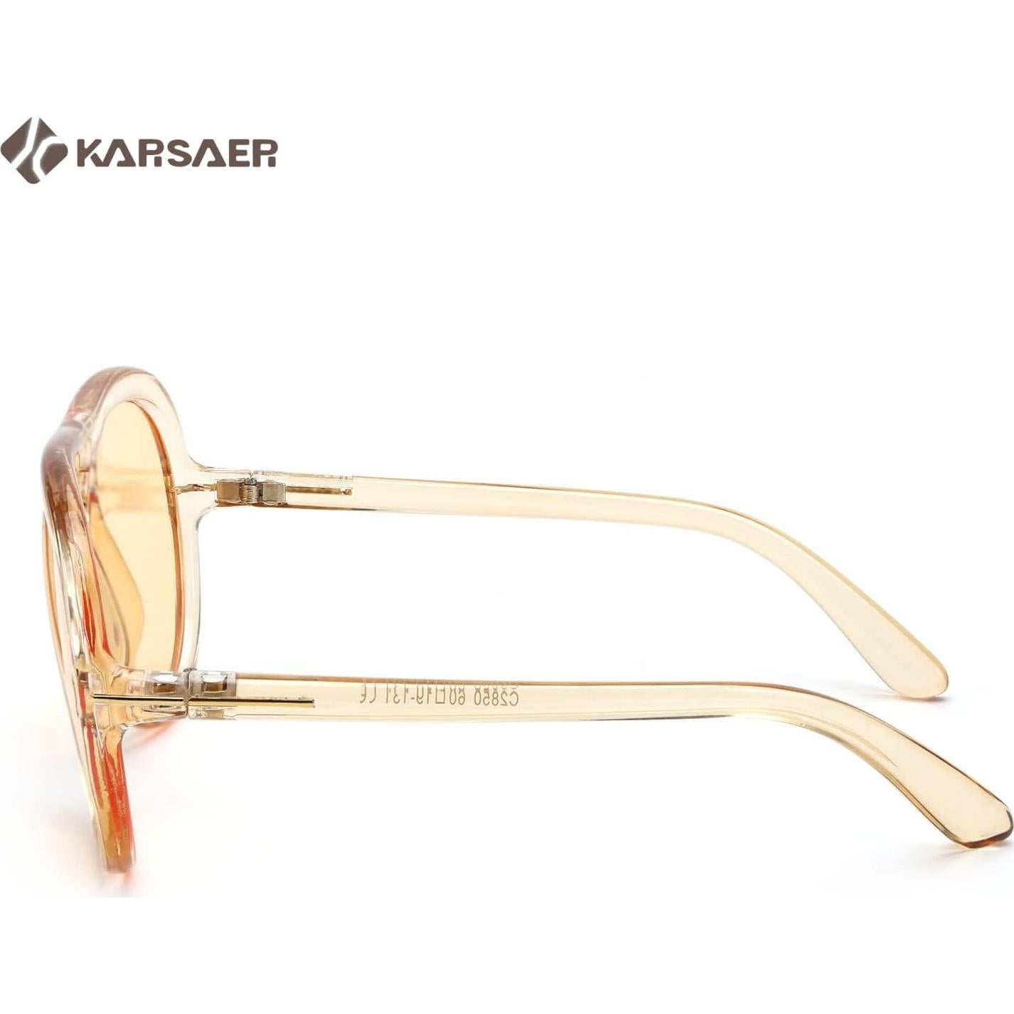 Gafas de sol aviador Karsaer unisex 60mm protección UV