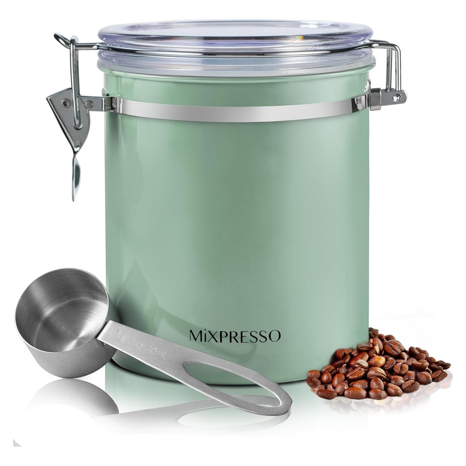 Contenedor de Café Verde Mixpresso 450g Acero Inoxidable Hermético