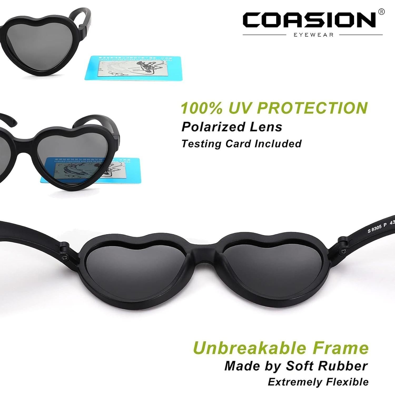 Gafas de sol polarizadas COASION para bebés 0-24 meses