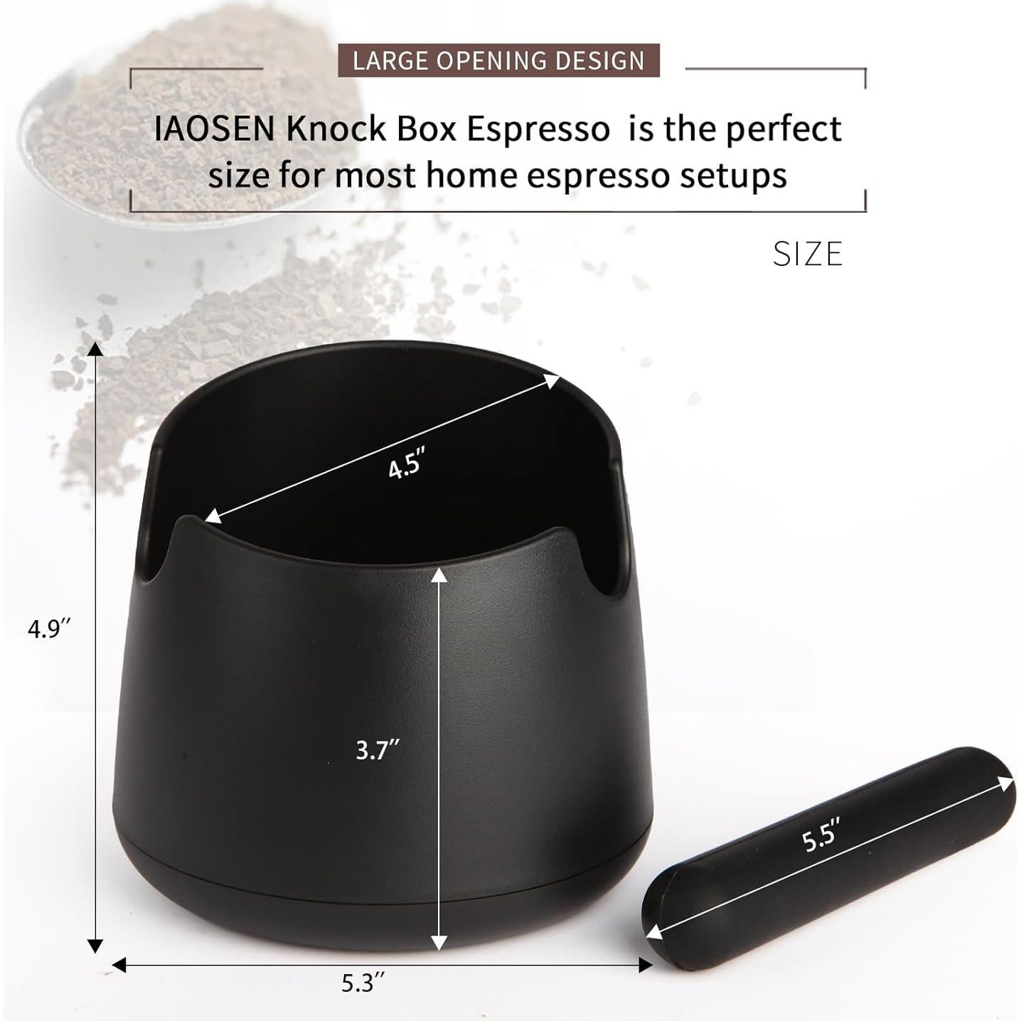 Caja de Golpe Espresso IAOSEN Antideslizante 12.4x13.5 cm