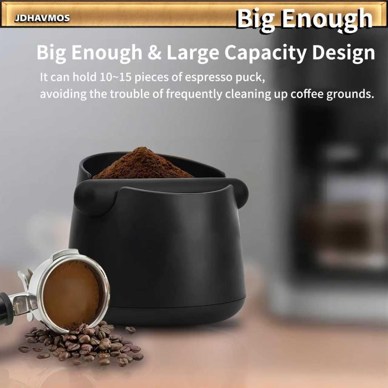 Caja de Golpe Espresso JDHAVMOS con Toalla Barista Negra