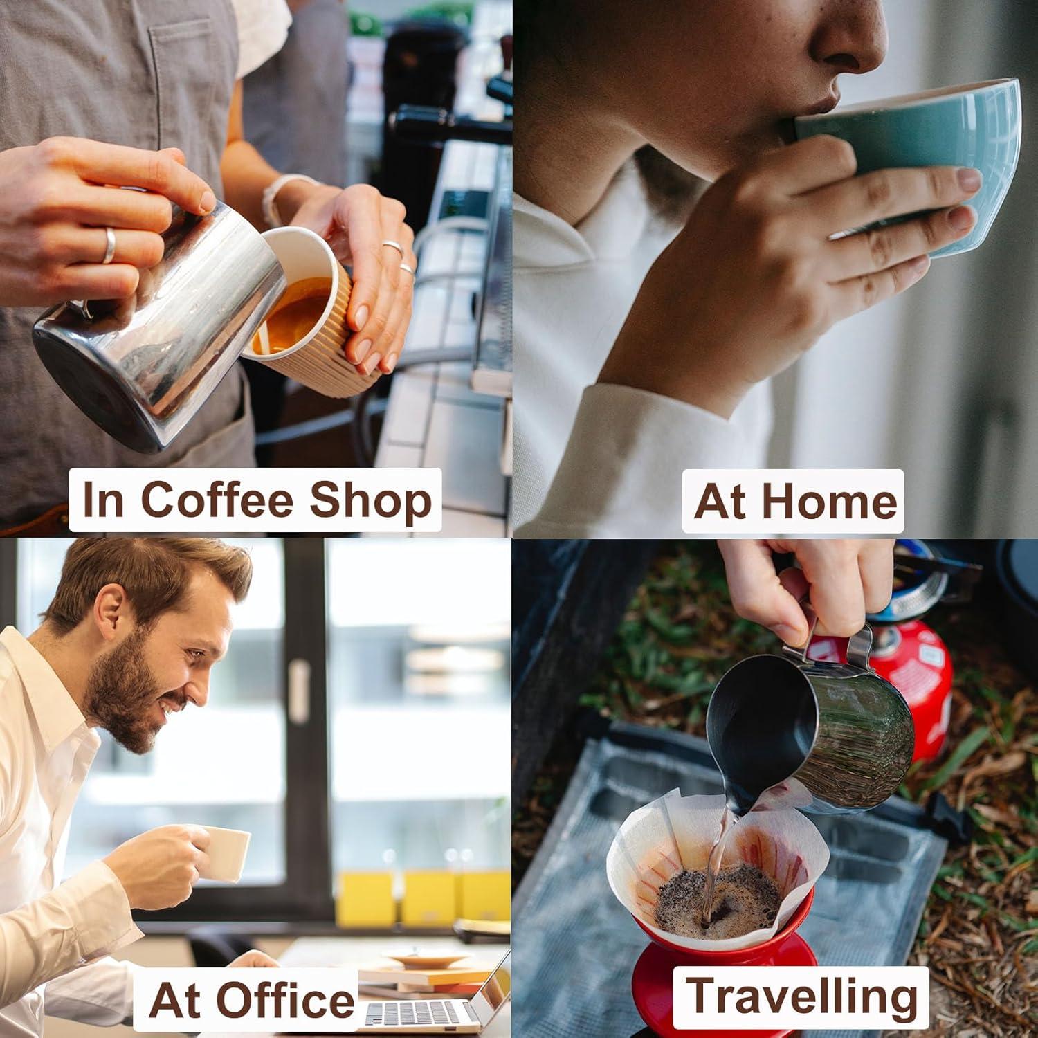 Jarra Espumadora de Leche Careula 12oz Acero Inoxidable