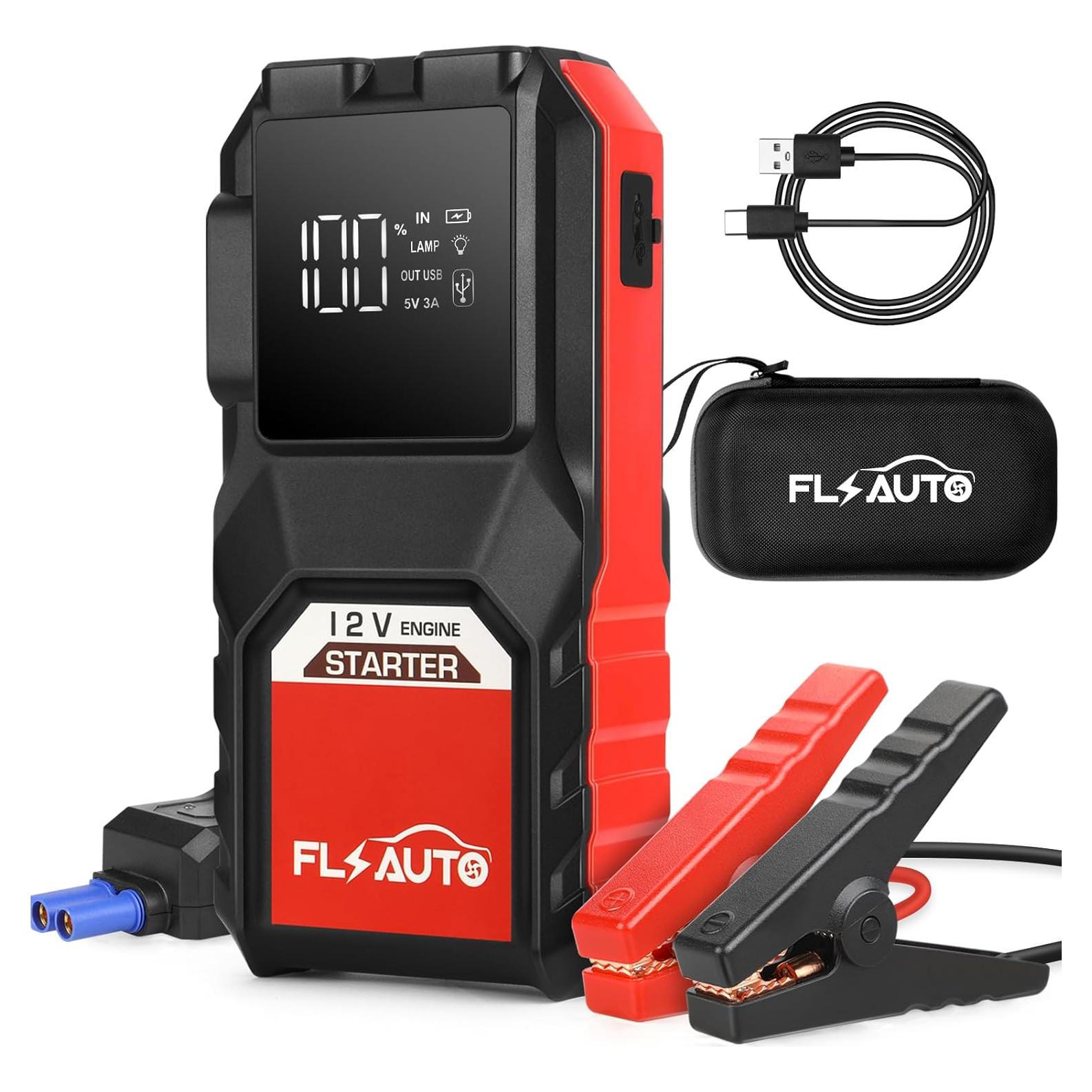 Arrancador de Batería Portátil FlyAuto 3000A 12V con USB