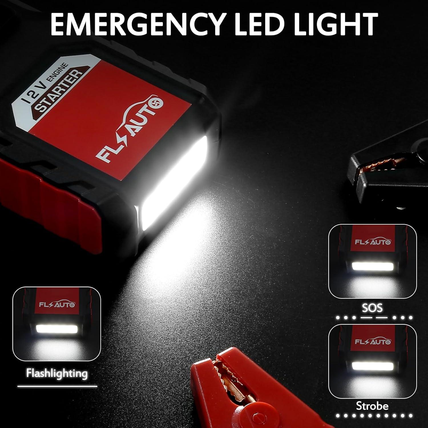 Arrancador de Batería Portátil FlyAuto 3000A 12V con USB