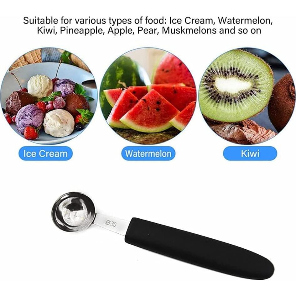 Cuchara sacabolas de melón Ebonee de acero inoxidable 15.3cm
