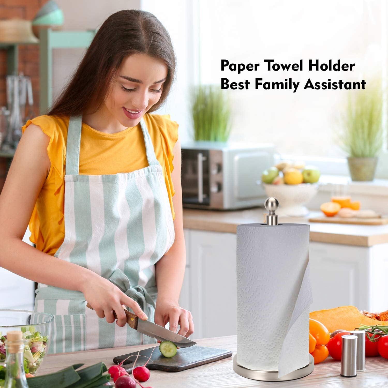 Soporte de Toallas de Papel Kalitro Acero Inoxidable Níquel Cepillado