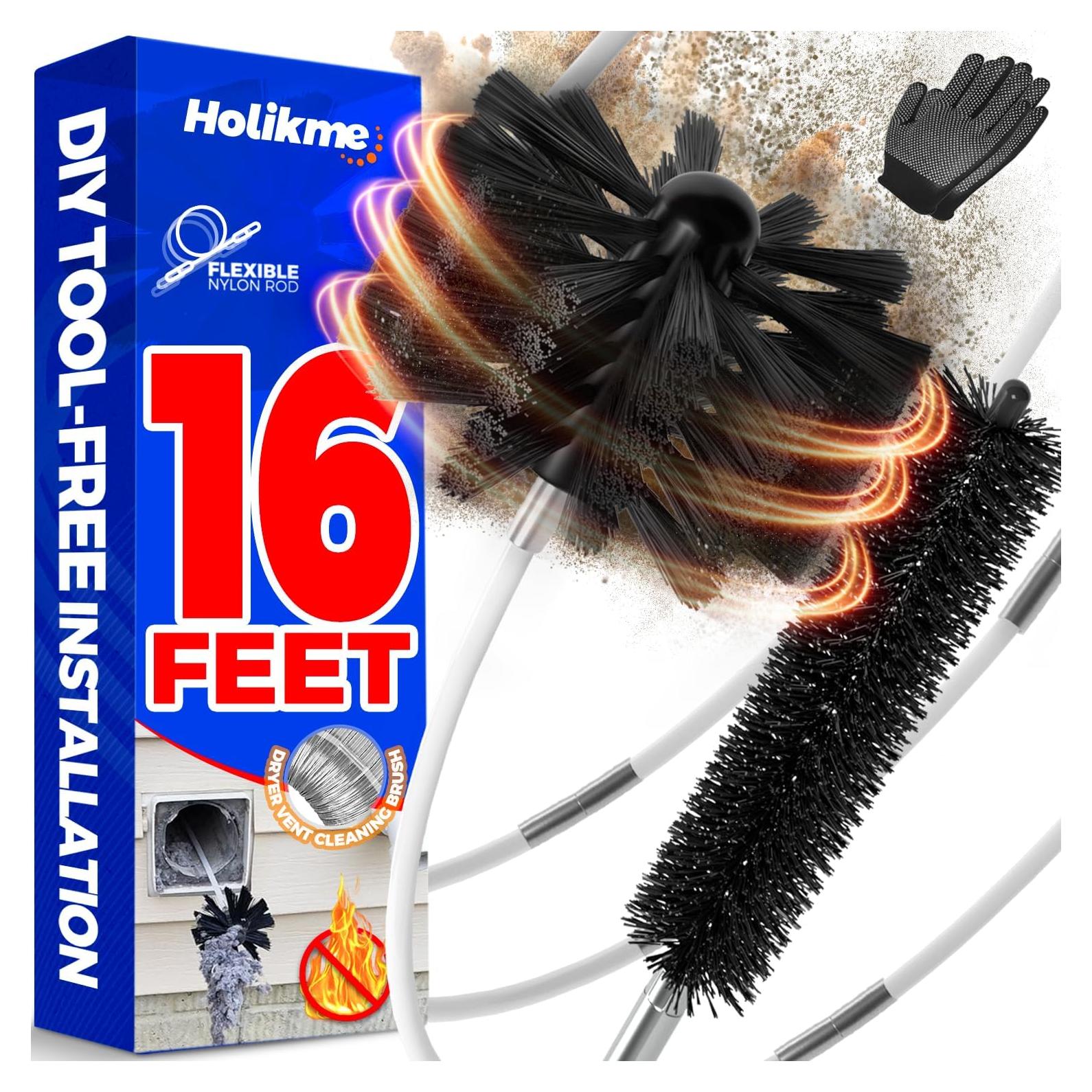 Kit Limpiador de Conductos de Secadora Holikme 4.88m