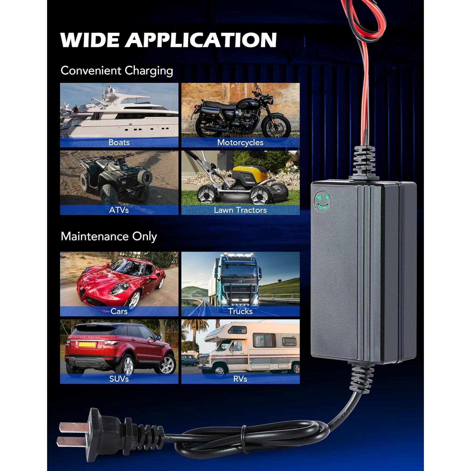 Cargador 12V Orion Motor Tech con Carga Inteligente 3 Etapas