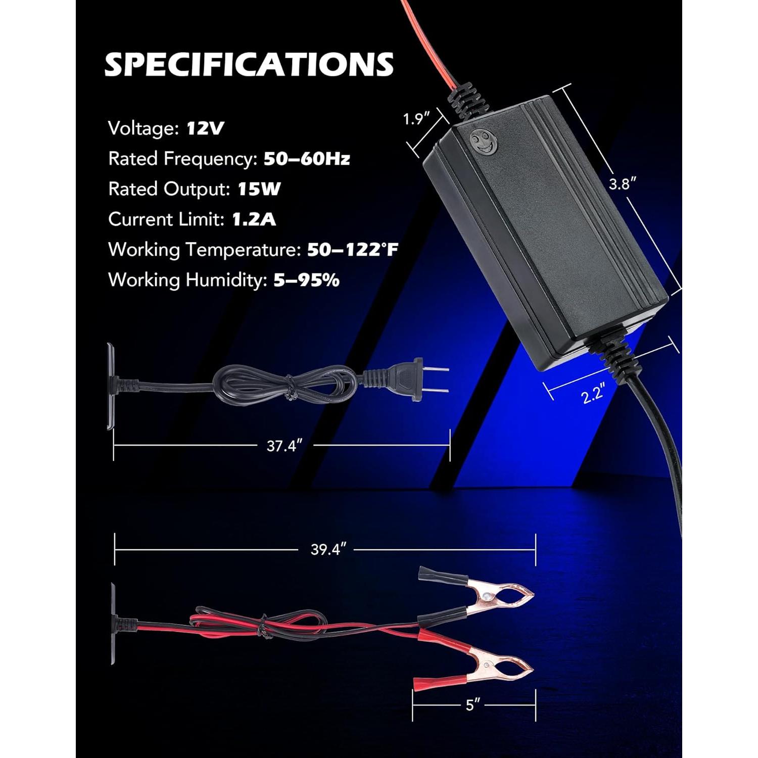 Cargador 12V Orion Motor Tech con Carga Inteligente 3 Etapas