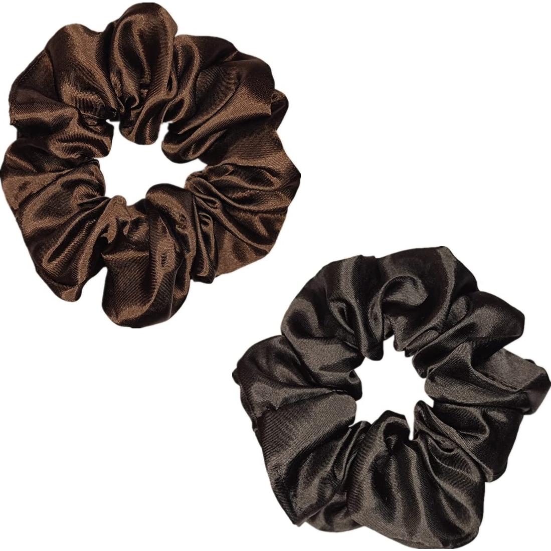 12 Scrunchies de Seda Satinada Sufermoe - Lazos para Cabello 11.43 cm